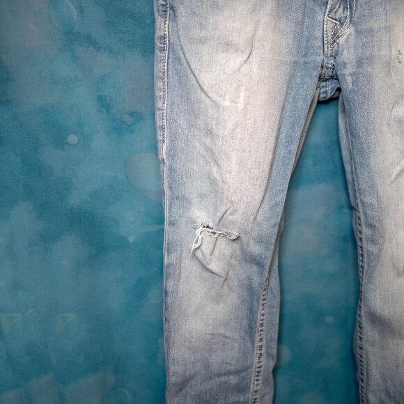 True Religion Joey Super T Bootcut h Distressed Jeans Made in USA, 31 - Picture 3 of 10